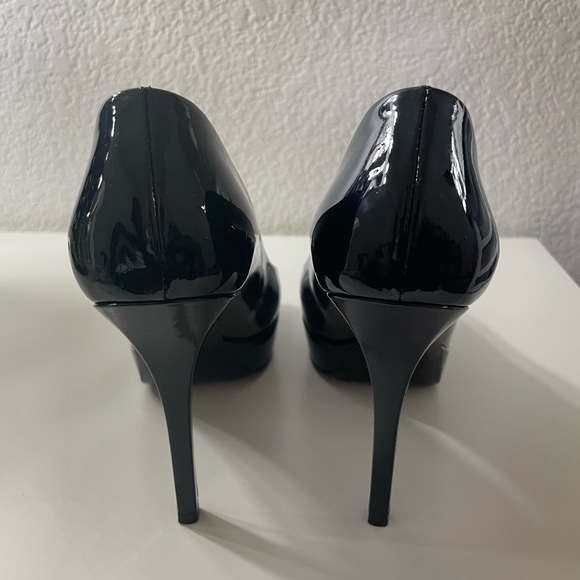 Vintage Gucci Patent Leather Pumps Black Vernice Crystal Nero - Size 9 Authentic - Picture 7 of 16